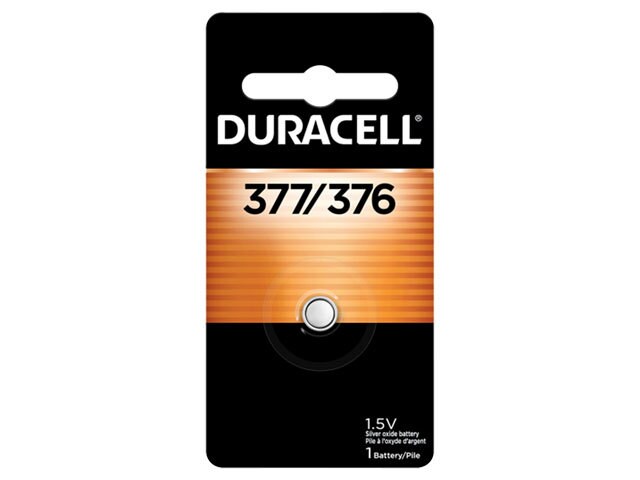 Image of Duracell 376/377 Silver Oxide Button Battery 1 count