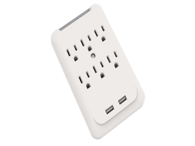 Image of iQ 6-Outlet Wall Mount Surge Protector with 2 USB Charging Ports