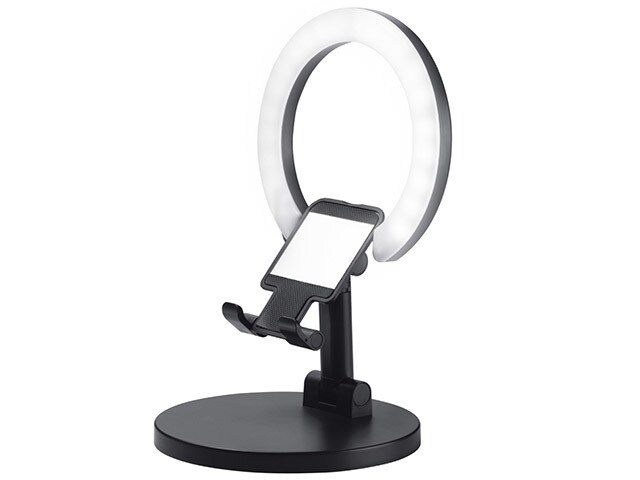 Merkury Innovations VlogCast Studio Foldable Phone Stand with Ring Light