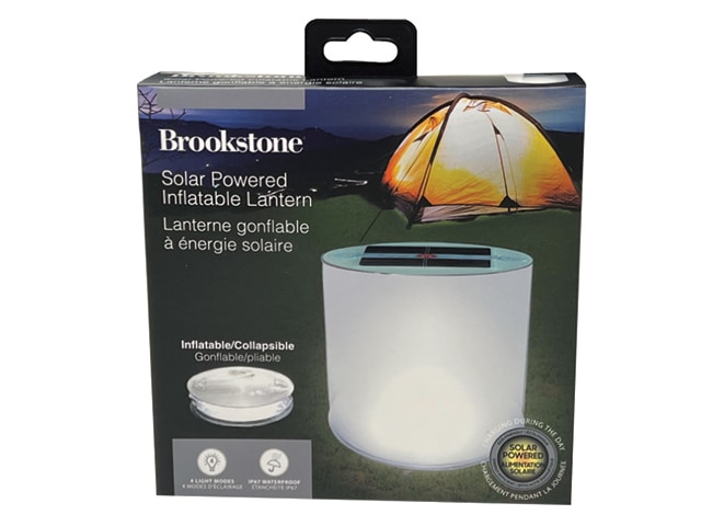 Image of Brookstone Solar Powered Inflatable Lantern