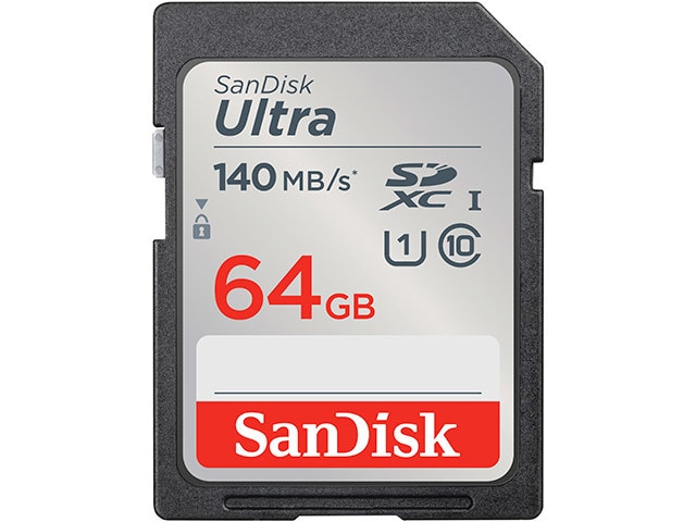 SanDisk Ultra® 64GB UHS-I SDHC Memory Card