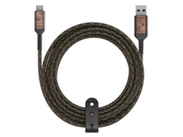 Marley 3m (10') Braided USB-C-to-USB-A Cable - Black & White
