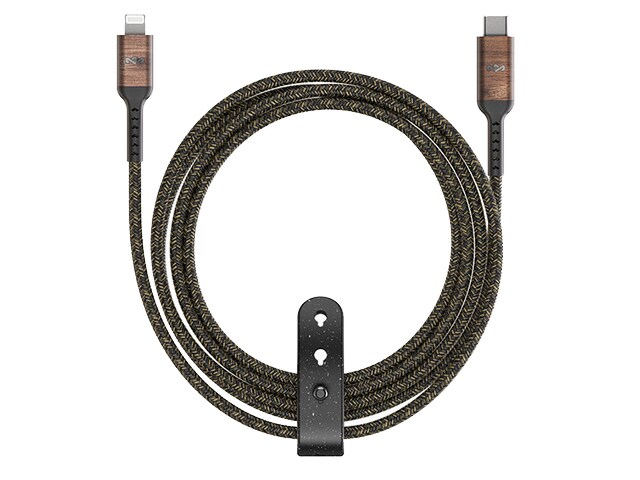 Marley 1.5m (5') Braided USB-C-to-Lightning Cable - Black & White