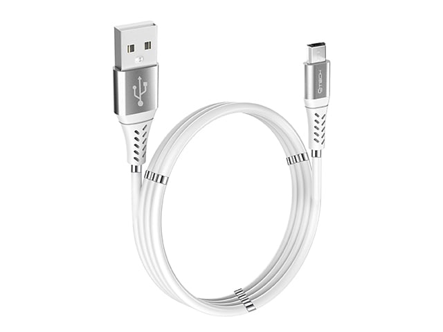 CJ Tech 1.8m (6") Micro USB Charging Cable with Magnetic Cable Management