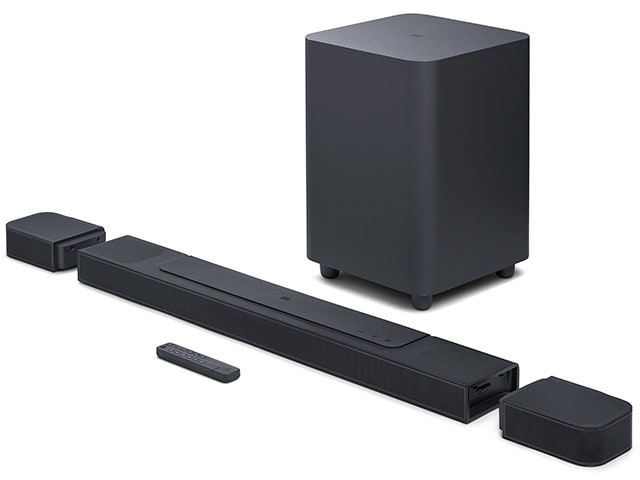 JBL BAR1000 7.1.4 Channel Soundbar with Detachable Surround Speakers - Black