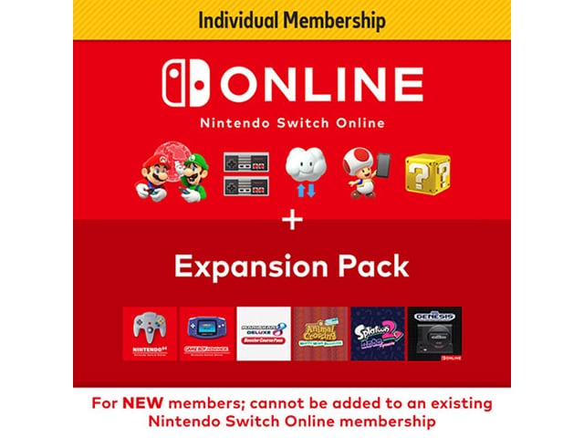 Image of Nintendo Switch Online + Expansion Pack Individual Membership - Nintendo Switch [Digital Code]