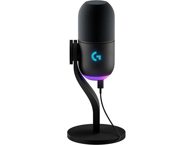 Microphone de jeu dynamique RVB Yeti GX de Logitech G - Noir