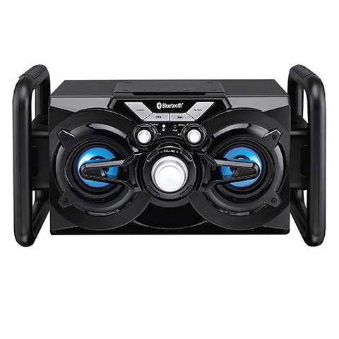 Image of Proscan Portable Bluetooth Speaker with LED Lights and FM Radio - Black