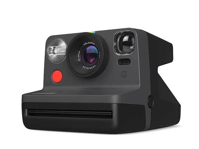 Image of Polaroid Now 2nd Generation I-Type Instant Camera + Film Bundle - Now Black Camera + 16 Color Photos