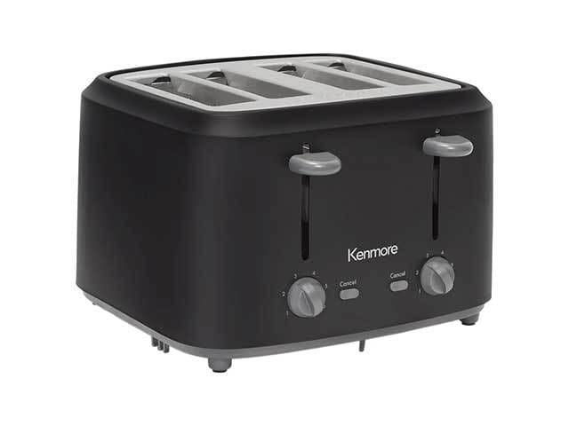 Kenmore® 4-Slice Toaster with Dual Controls - Matte Black