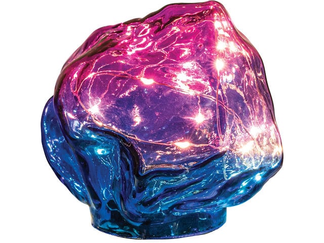 Merkury Innovations Glass Crystal Multicolour LED Table Light